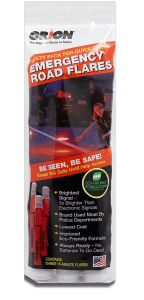 Orion Safety Products 3153-08 15 Minute Emergency Road Flares 3-Pack