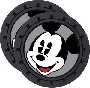 Plasticolor Disney Mickey Mouse Cup Holder Auto Coasters 2-Pack