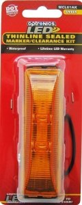 Optronics Thinline LED Amber Marker / Clearance Light With A65PB Bracket & Plug