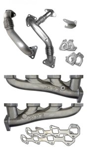 Pacific Performance Engineering PPE 116111200 Manifolds And Up-Pipes GM 02-04 Ca Y-Pipe LB7