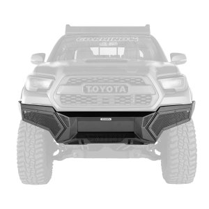 Go Rhino 343891T - Element Front Bumper with Power Actuated Hide-Away Light Bar Mount - Textured ...