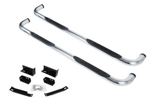 Go Rhino 4058PS - 4000 Series SideSteps With Mountins Bracket Kit - Polished Stainless Steel