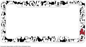 Chroma Graphics Minnie Mouse Heads Plastic Plate Frame