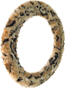 Bell Automotive 22-1-53183-A Universal Cheetah Plush Steering Wheel Cover