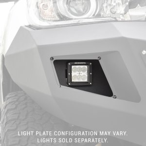 Go Rhino 241732T BR5/BR10 Front Light Plates (3x3 Surface Mount)