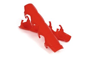 Daystar KU71112RE Universal Shock and Steering Stabilizer Armor Pair Red Includes Mounting Rings