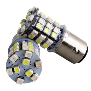 Race Sport Lighting RS-1157-WY-TS 1157 White/Yellow LED Dual-Color Switchback Auto Bulbs Pair