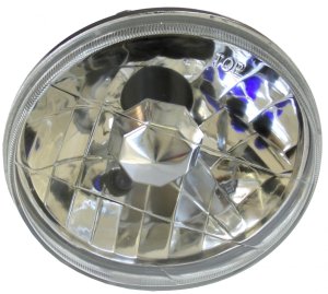 Race Sport Lighting RS-7013 5.75 Inch Diamond Cut Round Headlight Conversion Lens Pair