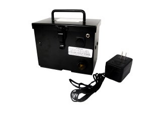 Race Sport Lighting RS-CHARGEBOX 12V Black Rechargeable Battery Box w/ Pigtail Plug and Clips