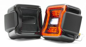 Race Sport Lighting RS0106JL Jeep Wrangler JL 18-Pres LED Tail Light System Plug and Play Smoked