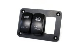Race Sport Lighting RS3PRS Rocker Switch Mounting Panel for 3 Rocker Switches Aluminum