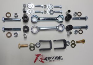 Revtek SBL04DS Ram 2500/3500 Axle Forward Sway Bar End Link Kit For 03-09 Ram 2500/3500