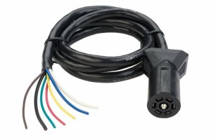 Hopkins Towing Solutions 20286 LED Test 7 Blade Molded Connector w/ Cable, 6'