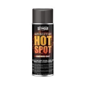 Seymour 16-2668 Hot Spot Cast Iron Gray High Heat 1200F 12 Oz Aerosol Spray Paint