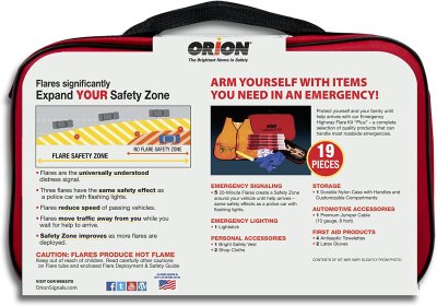 Orion Safety Products 8905 Flare Kit Plus Emergency Kit
