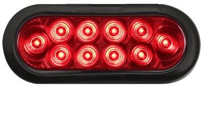 Optronics 6" Oval Stop / Turn / Tail Light Kit With A70GB Grommet, PL-3 Connection