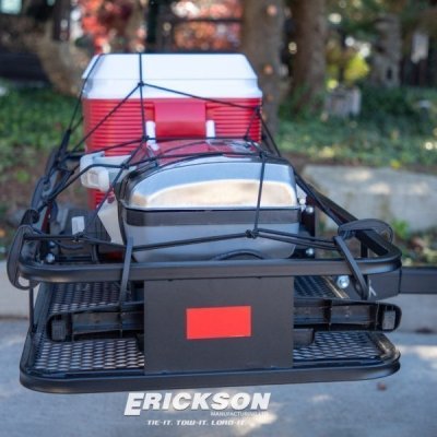 Erickson Hitch-Mounted Heavy Duty Cargo Carrier  - 500 LB Rated