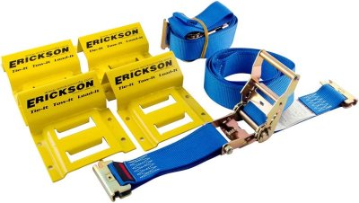 Erickson Wheel Chock and Tire Strap Kit - 1500 LB Rated