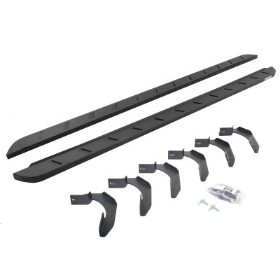 Go Rhino 63415087SPC - RB10 Slim Line Running Boards With Mounting Brackets - Textured Black