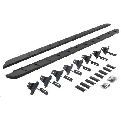 Go Rhino 63451687SPC - RB10 Slim Line Running Boards With Mounting Brackets - Textured Black