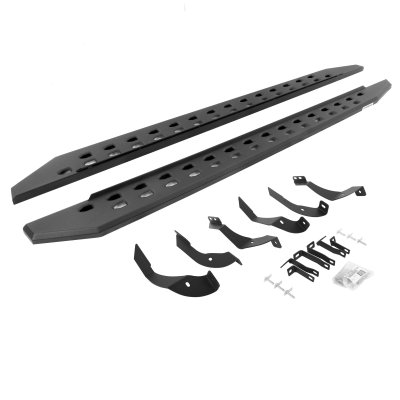 Go Rhino 69405187SPC - RB10 Slim Line Running Boards With Mounting Brackets - Textured Black
