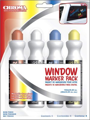 Chroma Graphics Window Markerz 4-Pack