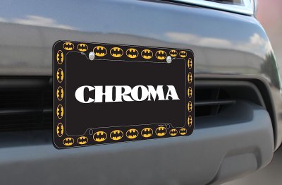 Chroma Graphics Batman Logo Plastic Plate Frame