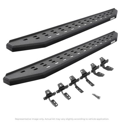 Go Rhino - 69420687T - RB20 Running Boards With Mounting Brackets - Protective Bedliner Coating