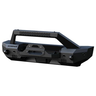 Scorpion Extreme Products P000059 2021-2023 Ford Bronco Tactical Stubby Winch Front Bumper