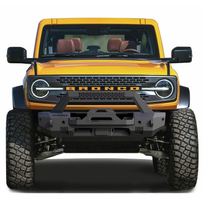 Scorpion Extreme Products P000059 2021-2023 Ford Bronco Tactical Stubby Winch Front Bumper