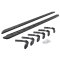 Go Rhino 63418087SPC - RB10 Slim Line Running Boards With Mounting Brackets - Textured Black