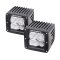 Go Rhino 751002 - 3" LED Cube Lights 2-PC Set - Black Housing