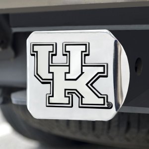 Fanmats College Team Chrome Metal Hitch Cover With Chrome Metal 3D Emblem