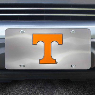 Fanmats College Team 3D Stainless Steel License Plate