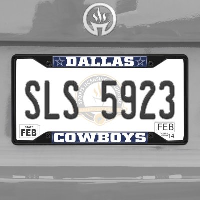 Fanmats NFL Team Black Metal License Plate Frame