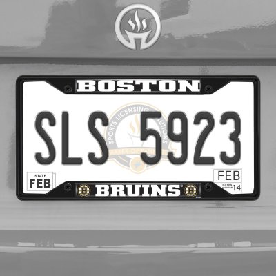 Fanmats NHL Team Black Metal License Plate Frame